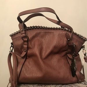 NWT JESSICA SIMPSON DUSTY PLUM HOBO CROSSBODY BAG